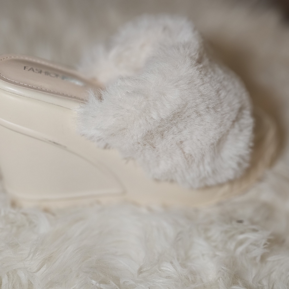 Beige wedges